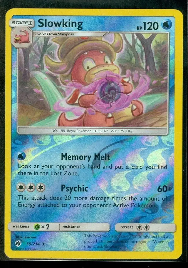 Slowking [Reverse Holo] - Pokemon Lost Thunder #55