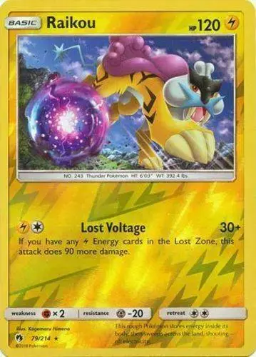 Raikou [Reverse Holo] - Pokemon Lost Thunder #79