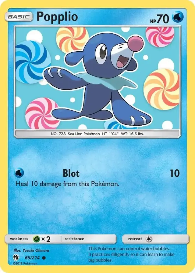 Popplio - Pokemon Lost Thunder #65