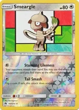 Smeargle [Reverse Holo] - Pokemon Lost Thunder
