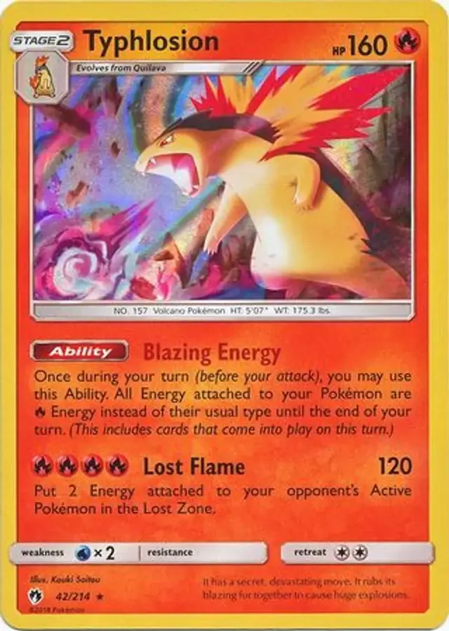 Typhlosion [Cosmos Holo] - Pokemon Lost Thunder #42