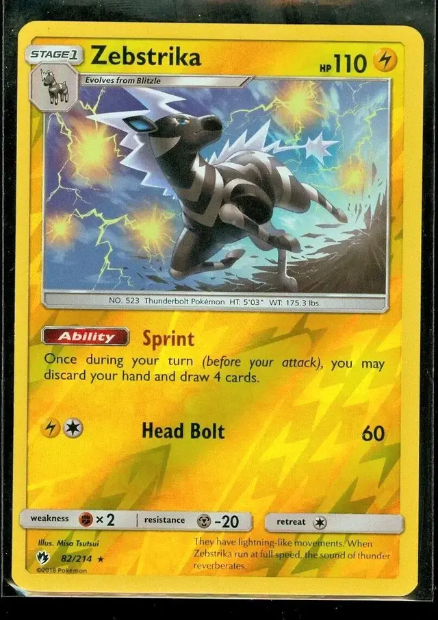 Zebstrika [Reverse Holo] - Pokemon Lost Thunder #82