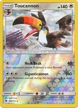 Toucannon [Reverse Holo] - Pokemon Lost Thunder