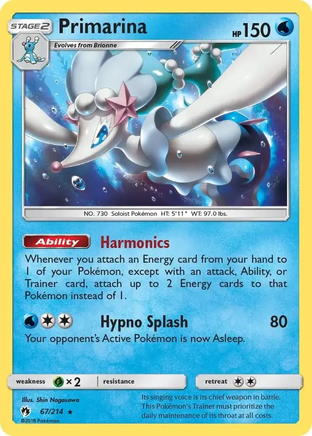 Primarina - Pokemon Lost Thunder #67