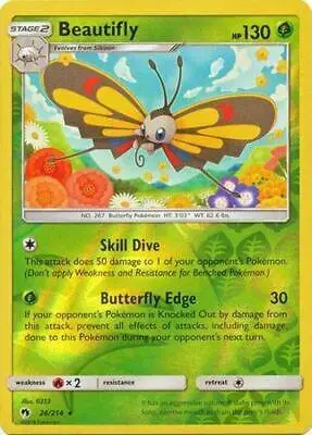 Beautifly [Reverse Holo] - Pokemon Lost Thunder #26