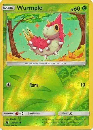 Wurmple [Reverse Holo] - Pokemon Lost Thunder #23