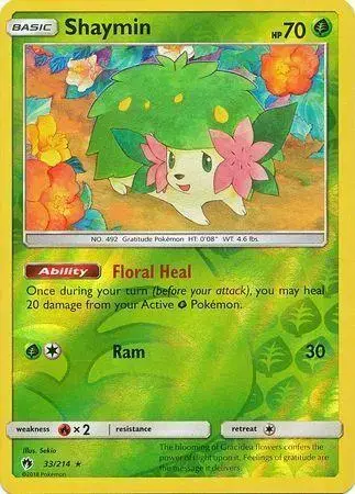 Shaymin [Reverse Holo] - Pokemon Lost Thunder #33