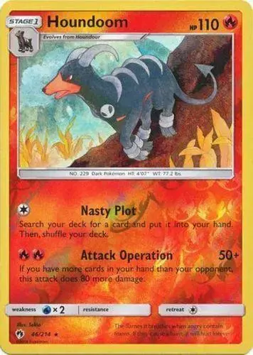 Houndoom [Reverse Holo] - Pokemon Lost Thunder #46
