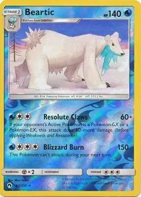 Beartic [Reverse Holo] - Pokemon Lost Thunder #62