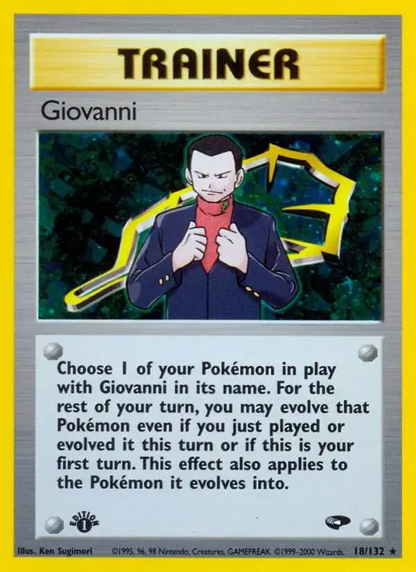 Giovanni [1st Edition] - Pokemon Gym Challenge #18