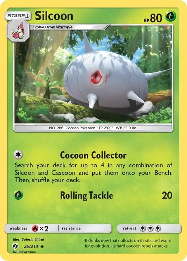 Silcoon - Pokemon Lost Thunder #25