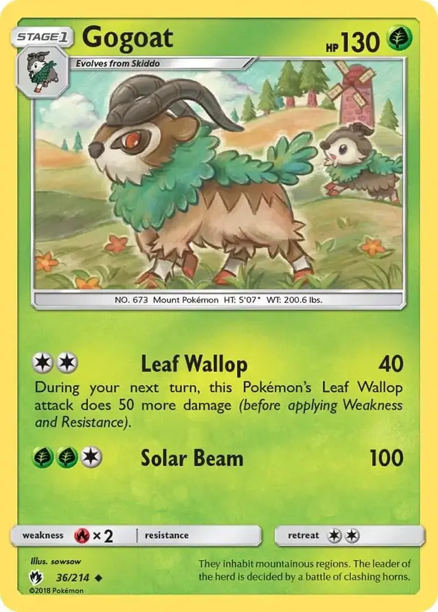 Gogoat - Pokemon Lost Thunder #36
