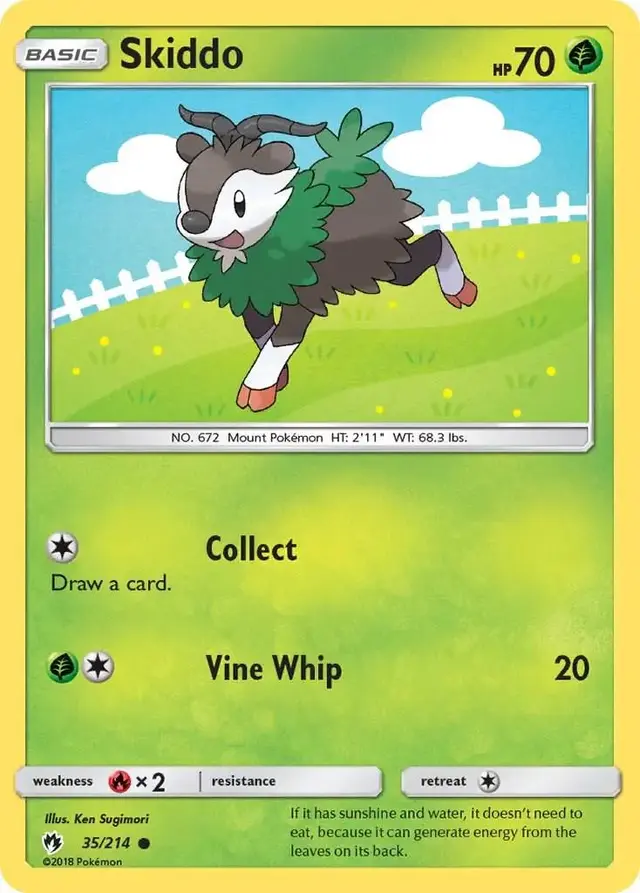 Skiddo - Pokemon Lost Thunder #35