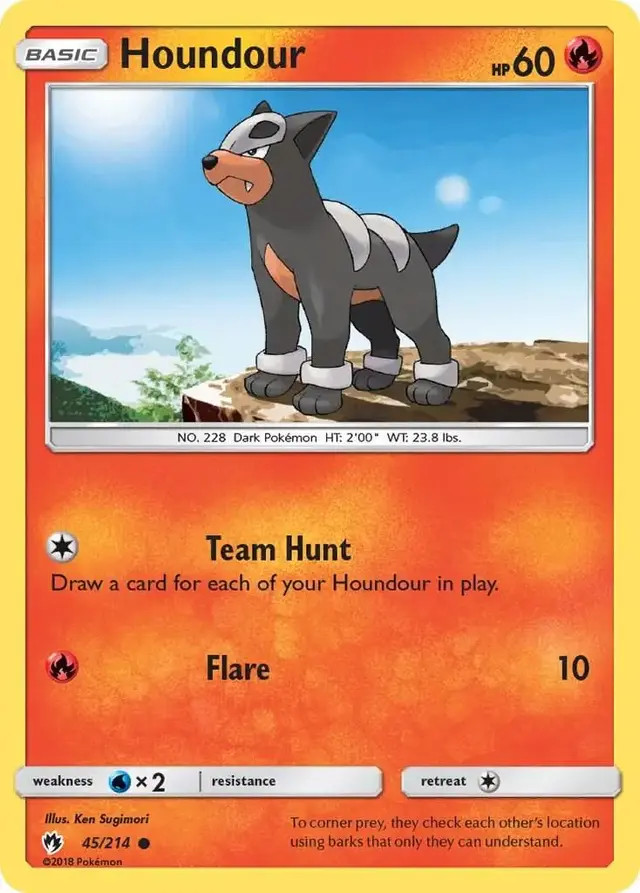 Houndour - Pokemon Lost Thunder #45