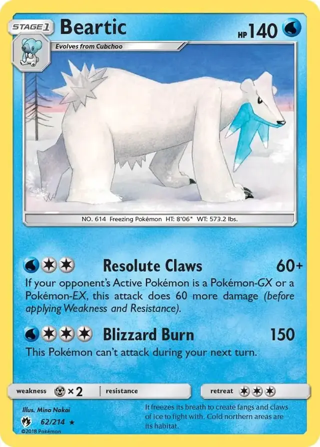 Beartic - Pokemon Lost Thunder #62