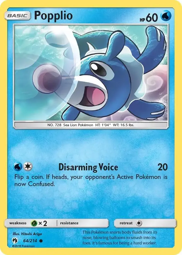 Popplio - Pokemon Lost Thunder #64