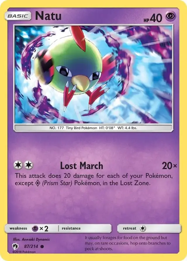 Natu - Pokemon Lost Thunder #87