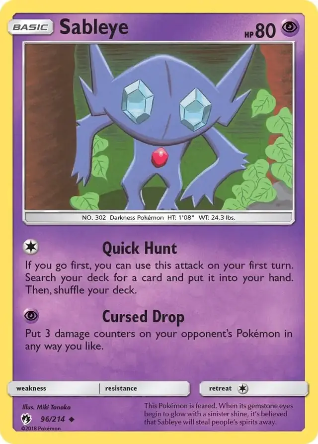 Sableye - Pokemon Lost Thunder #96