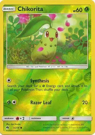 Chikorita [Reverse Holo] - Pokemon Lost Thunder #5