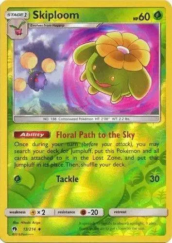 Skiploom [Reverse Holo] - Pokemon Lost Thunder #13