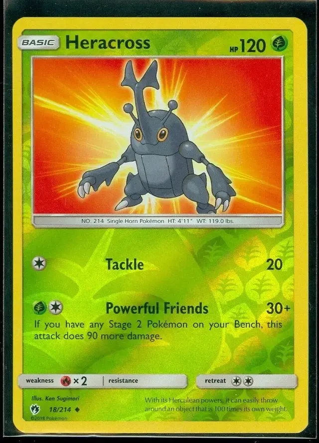 Heracross [Reverse Holo] - Pokemon Lost Thunder #18