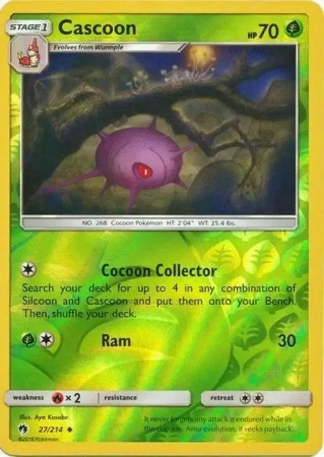 Cascoon [Reverse Holo] - Pokemon Lost Thunder #27