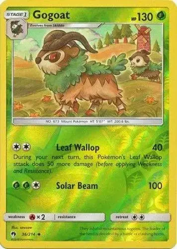 Gogoat [Reverse Holo] - Pokemon Lost Thunder #36
