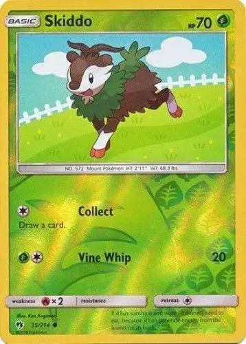 Skiddo [Reverse Holo] - Pokemon Lost Thunder #35