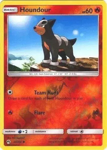 Houndour [Reverse Holo] - Pokemon Lost Thunder #45