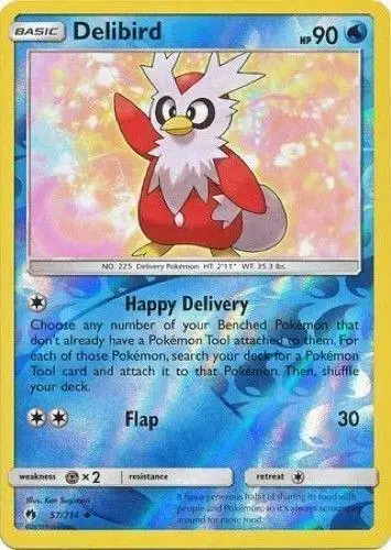 Delibird [Reverse Holo] - Pokemon Lost Thunder #57