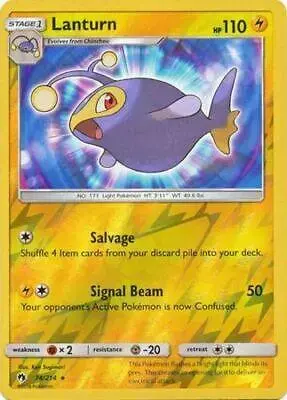 Lanturn [Reverse Holo] - Pokemon Lost Thunder #74