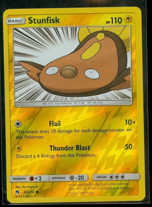 Stunfisk [Reverse Holo] - Pokemon Lost Thunder #83