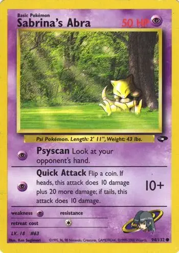 Sabrina's Abra - Pokemon Gym Challenge #94