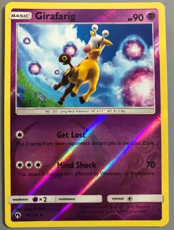 Girafarig [Reverse Holo] - Pokemon Lost Thunder #94