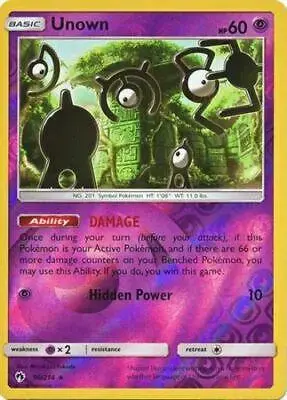 Unown [Reverse Holo] - Pokemon Lost Thunder #90