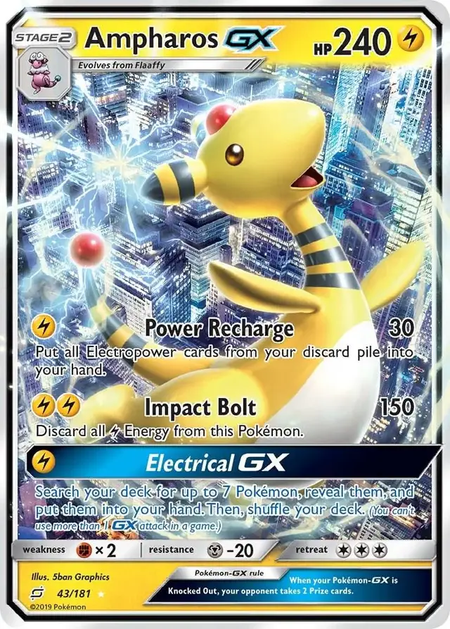 Ampharos GX - Pokemon Team Up #43