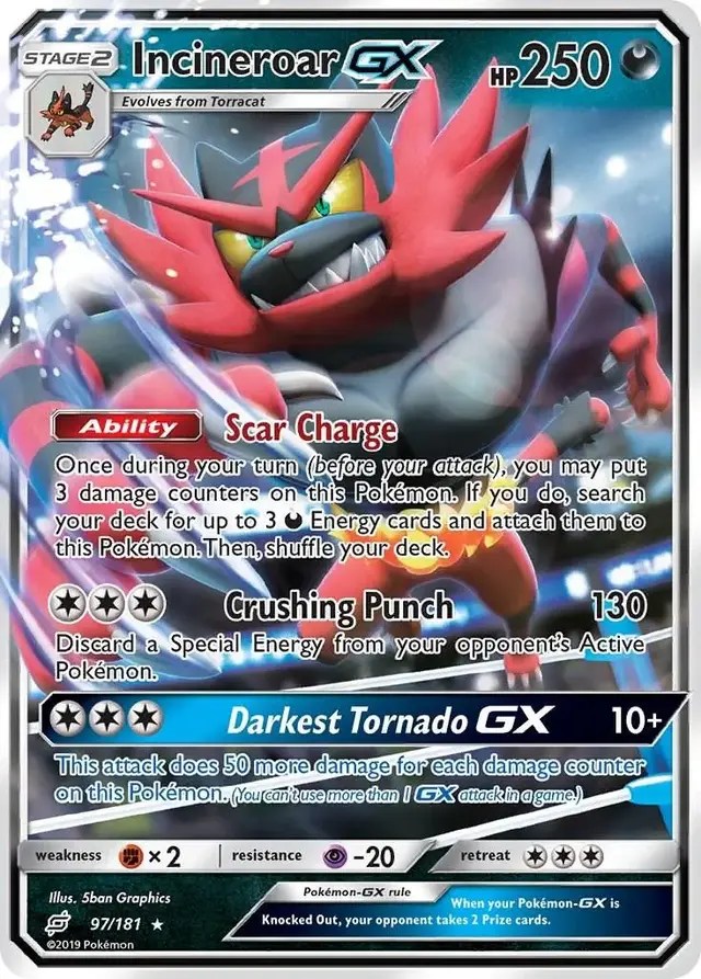Incineroar GX - Pokemon Team Up #97
