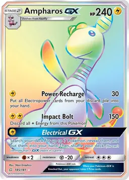 Ampharos GX 185 - Pokemon Team Up