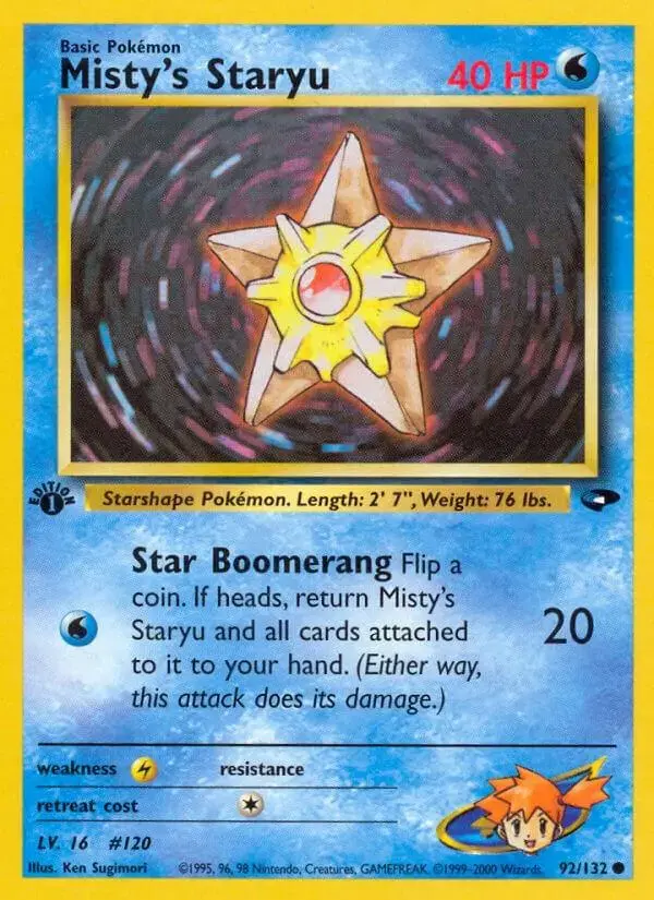 Misty's Staryu [1st Edition] - Pokemon Gym Challenge #92