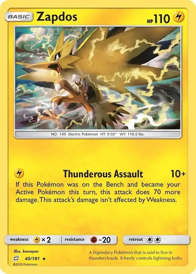 Zapdos - Pokemon Team Up #40