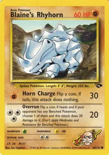 Blaine's Rhyhorn - Pokemon Gym Challenge #65