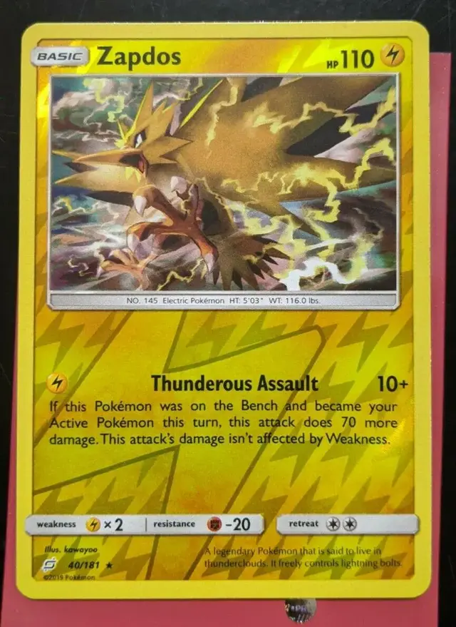 Zapdos [Reverse Holo] - Pokemon Team Up #40