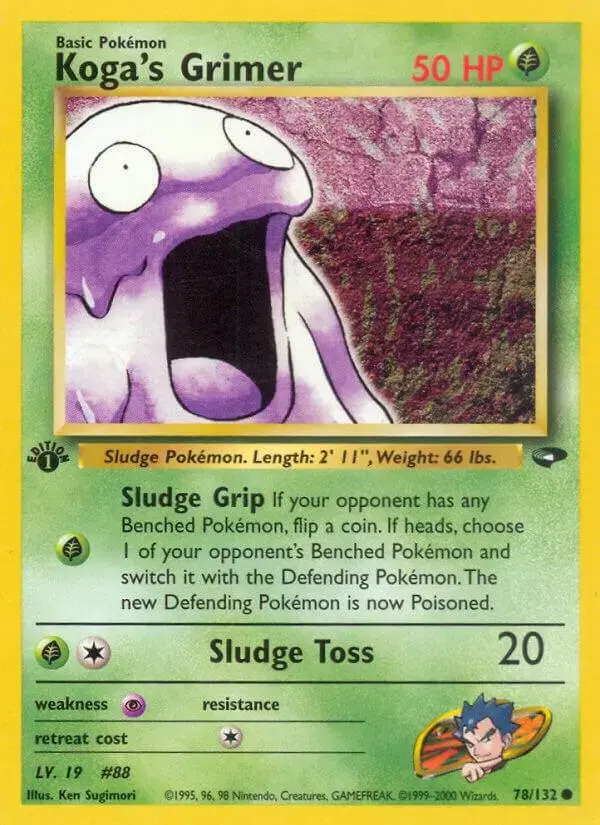 Koga's Grimer [1st Edition] - Pokemon Gym Challenge #78
