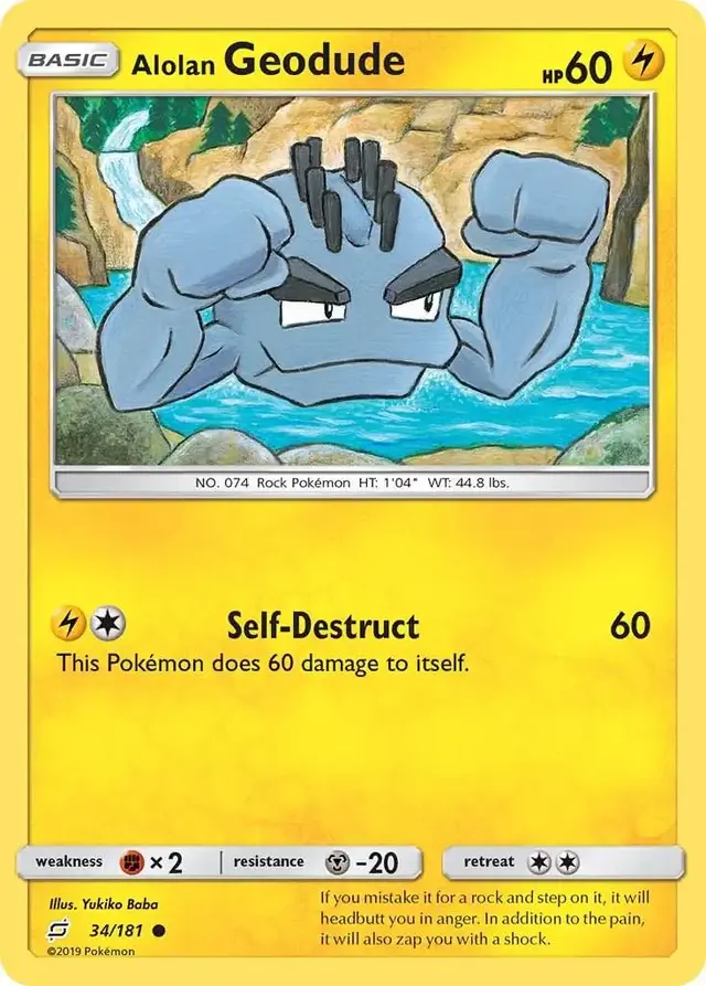 Alolan Geodude - Pokemon Team Up #34