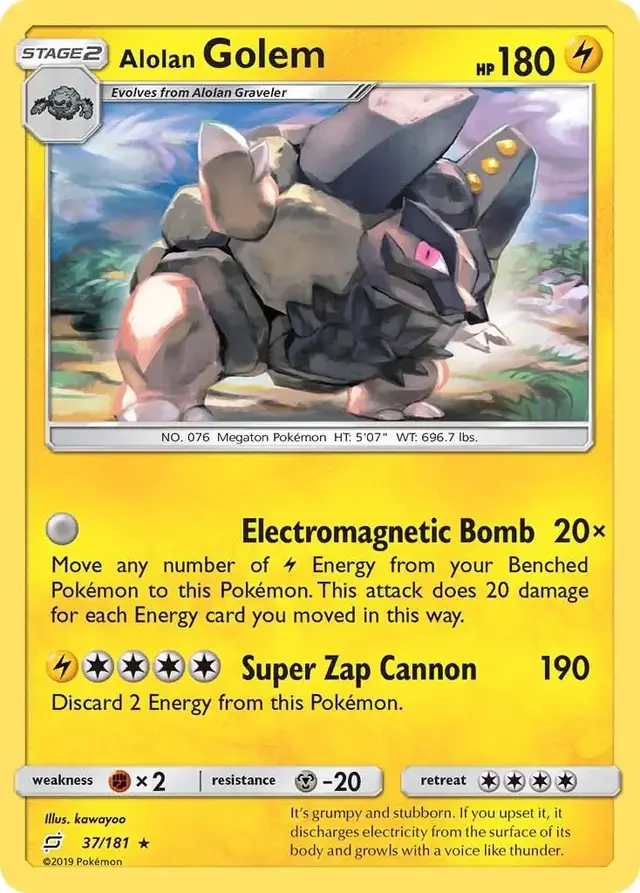 Alolan Golem - Pokemon Team Up #37