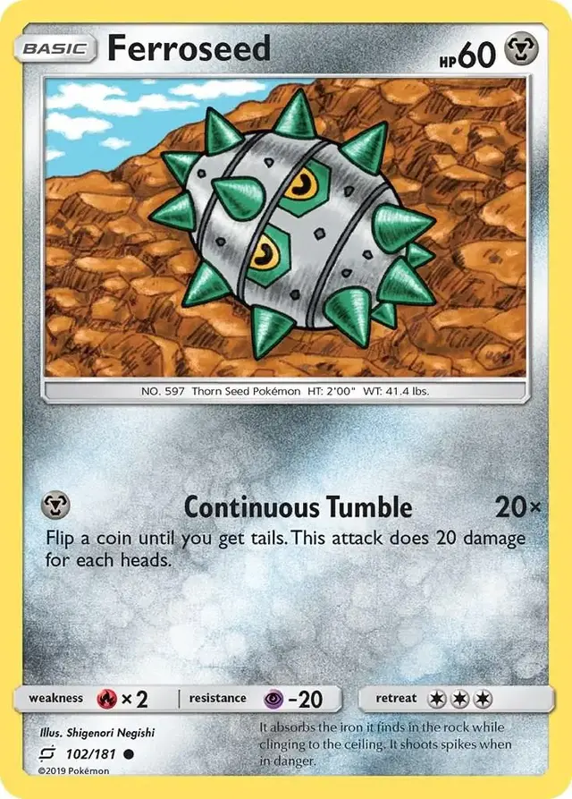 Ferroseed - Pokemon Team Up #102