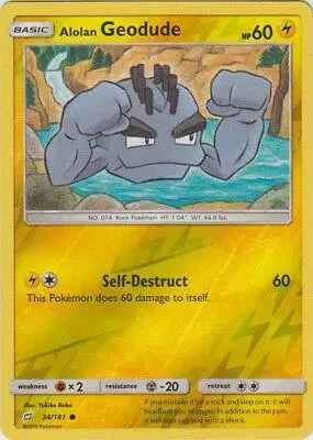 Alolan Geodude [Reverse Holo] - Pokemon Team Up #34
