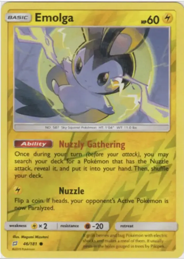 Emolga [Reverse Holo] - Pokemon Team Up #46