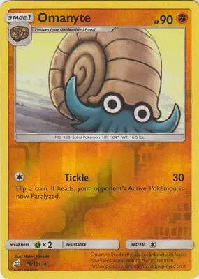 Omanyte [Reverse Holo] - Pokemon Team Up #75