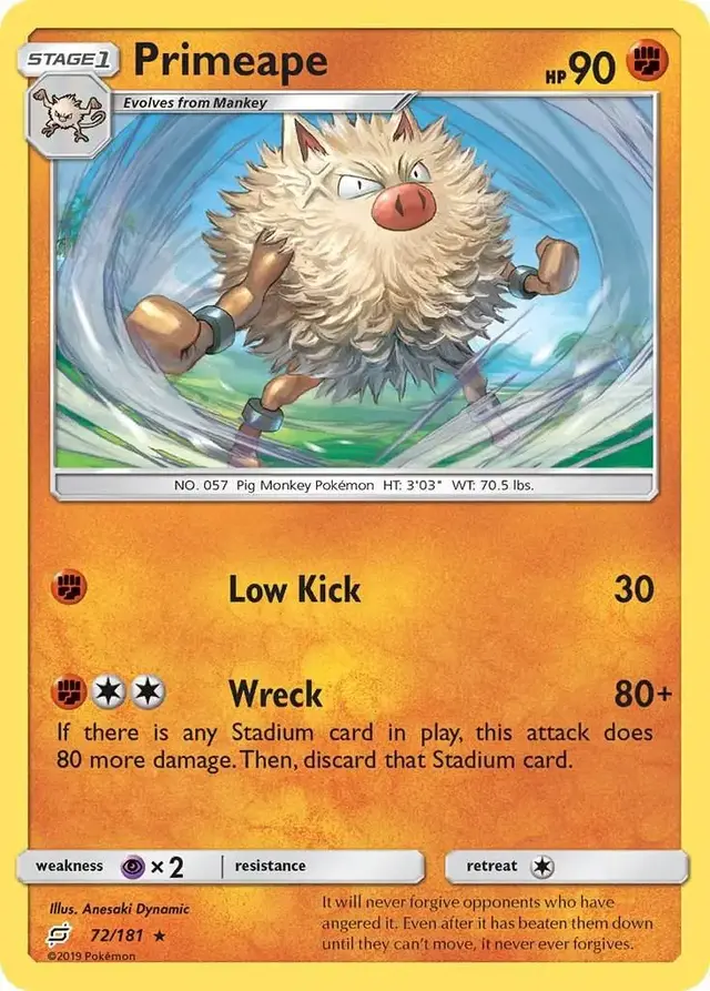 Primeape - Pokemon Team Up #72